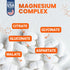 Magnesium Glycinate Citrate Malate Aspartate Gluconate, 5 in 1 Formula, 120 Purified Veggie Capsule, 1000 mg, Gluten Free, Non-GMO, 60 Days Serving